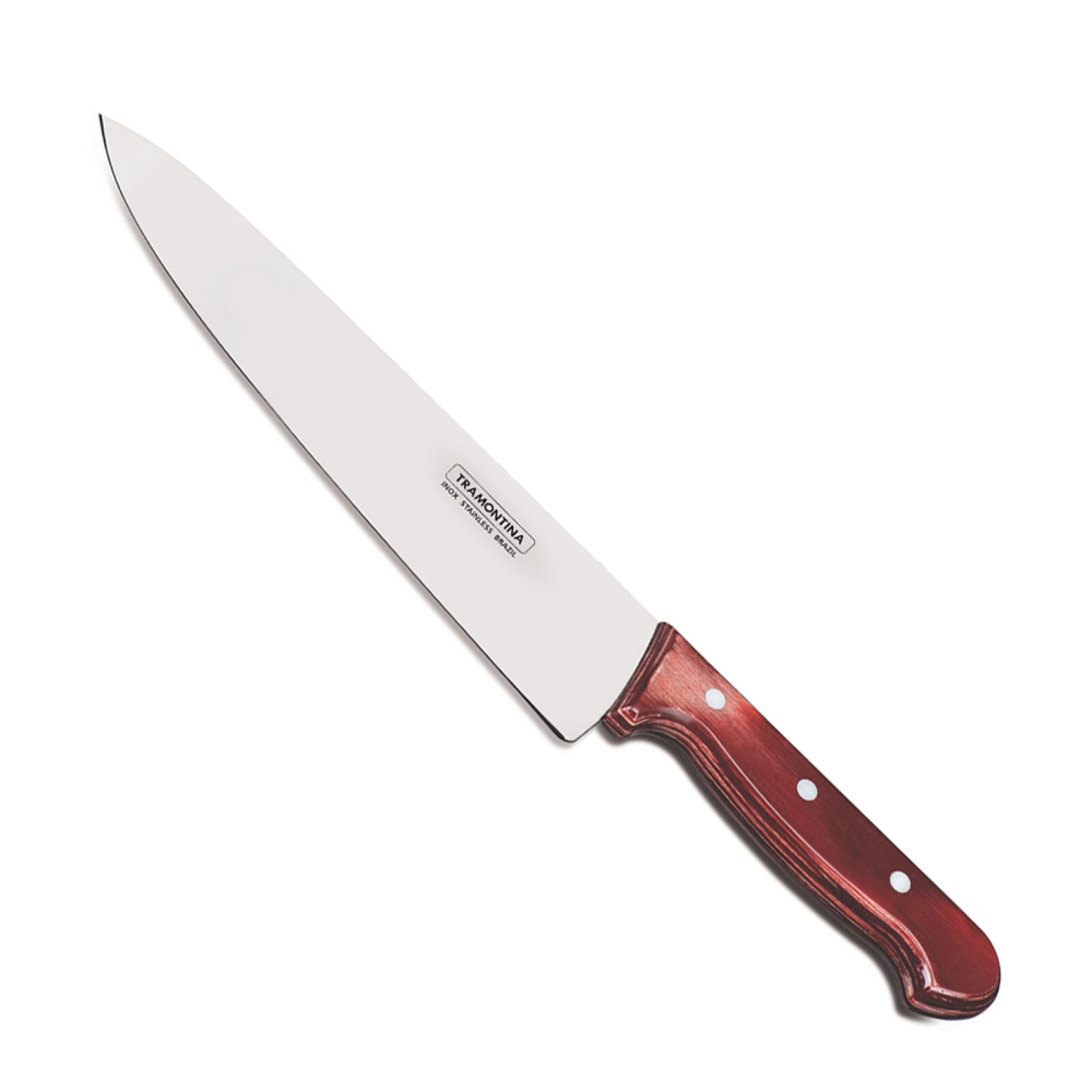 Tramontina Meat Knife 10 in Stainless Steel and Red Handle POLYWOOD 21199722