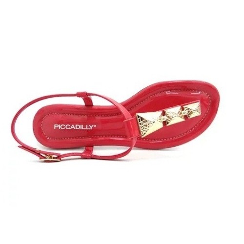 sandalia vermelha piccadilly